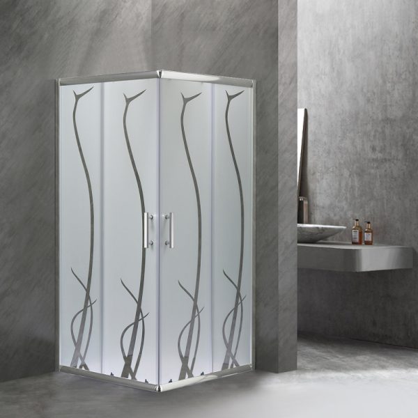 Spirit Bamboo 90x90 cm szögletes zuhanykabin, zuhanytálca nélkül - SB90A - Image 2