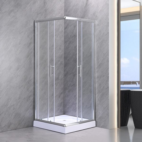 Spirit Clear 90x90 cm szögletes zuhanykabin, zuhanytálcával -SC90A_AKSZ90ZT - Image 2