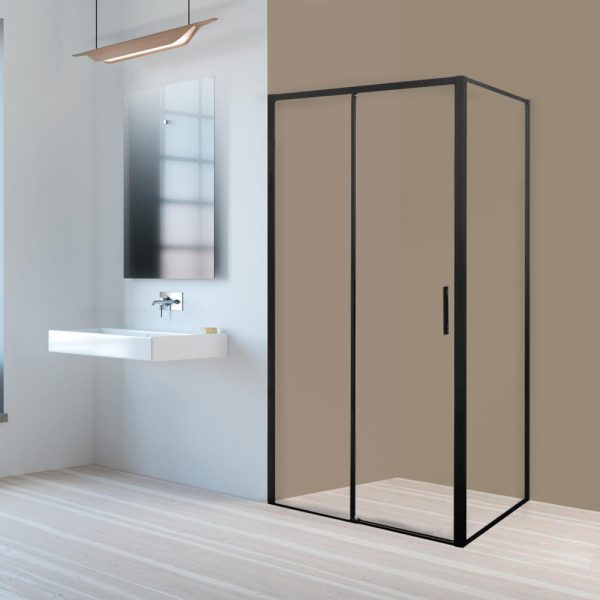 Silves 80x100 aszimmetrikus zuhanykabin zuhanytálca nélkül - Image 2
