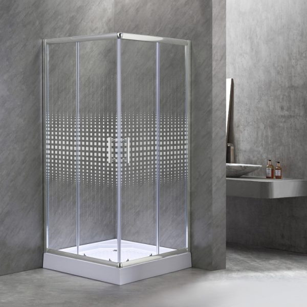 Spirit Mátrix 90x90 cm szögletes zuhanykabin, zuhanytálcával - SM90A_AKSZ90ZT - Image 2