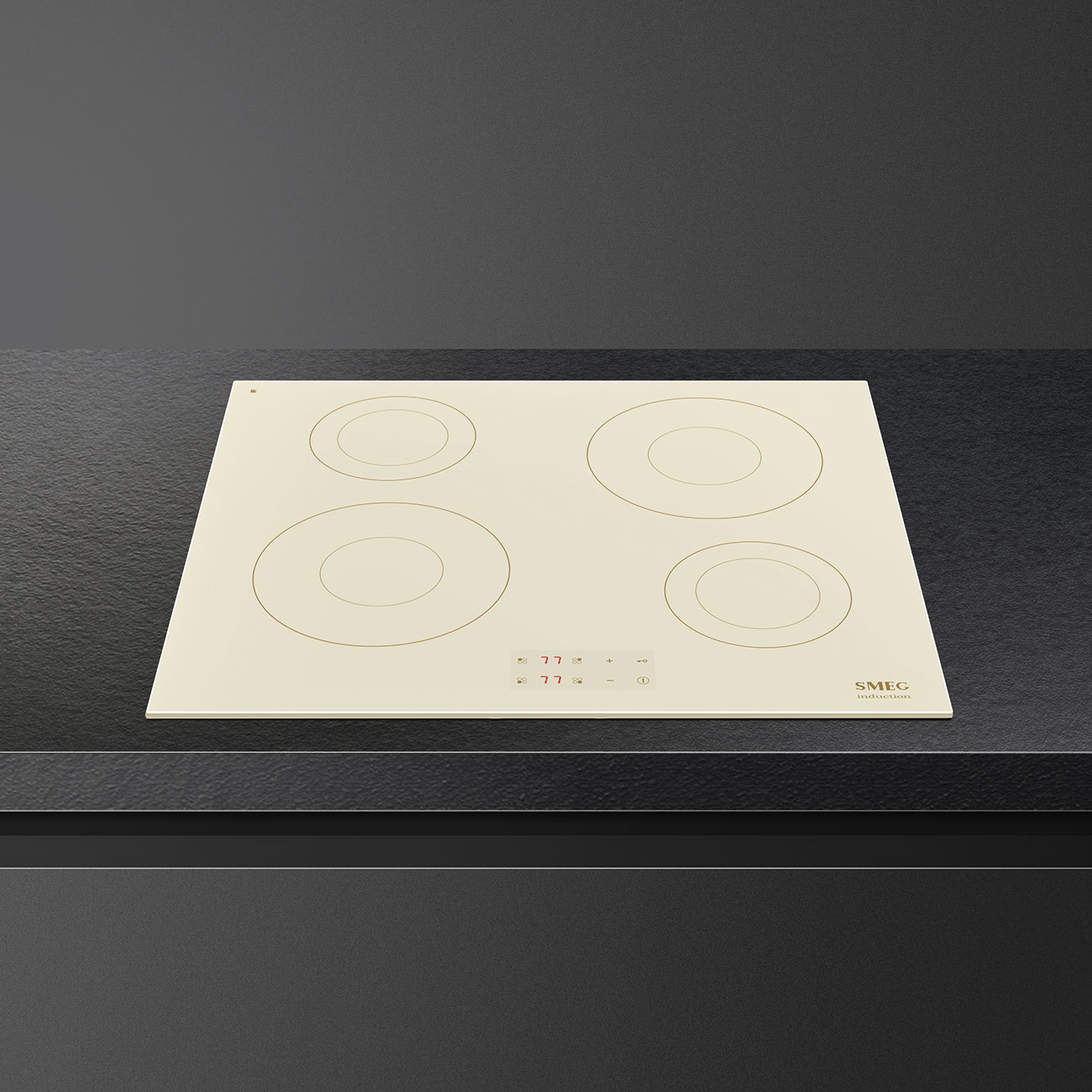 SMEG INDUKCIÓS FŐZŐLAP, Universal design, 60 cm, 4 főzőzóna, bézs - SI2641DP - Image 3