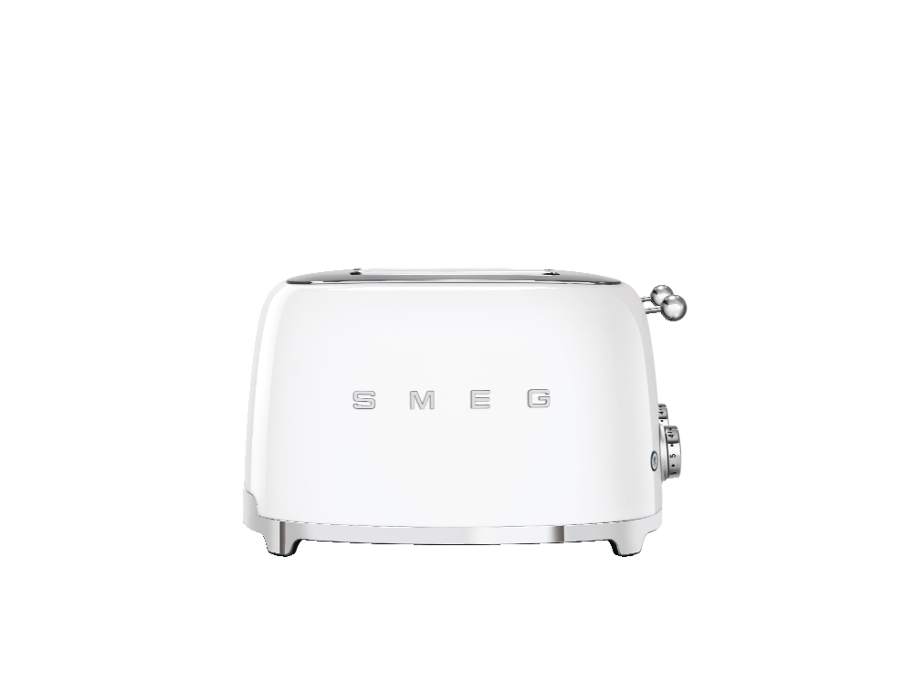 SMEG KENYÉRPIRÍTÓ, retro, 2x2 szeletes, fehér - TSF03WHEU