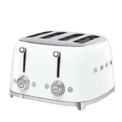 SMEG KENYÉRPIRÍTÓ, retro, 2x2 szeletes, fehér - Image 2