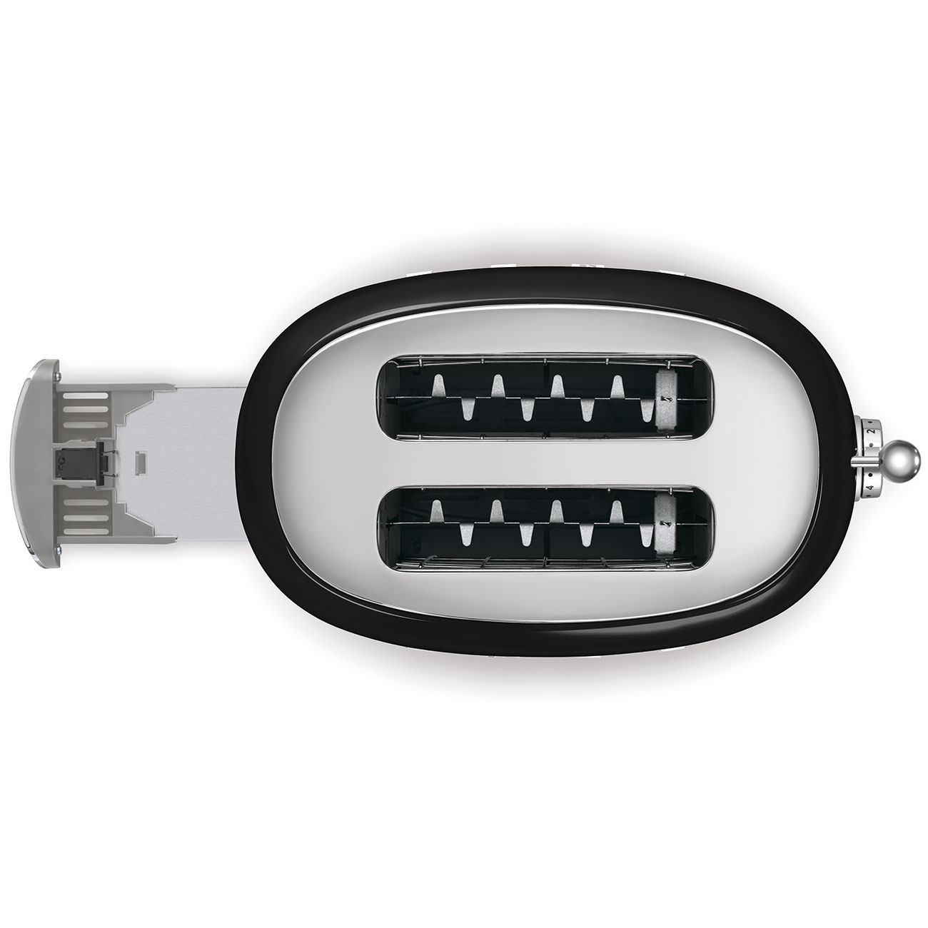 SMEG KENYÉRPIRÍTÓ, retro, 2 szeletes, fekete - TSF01BLEU - Image 4