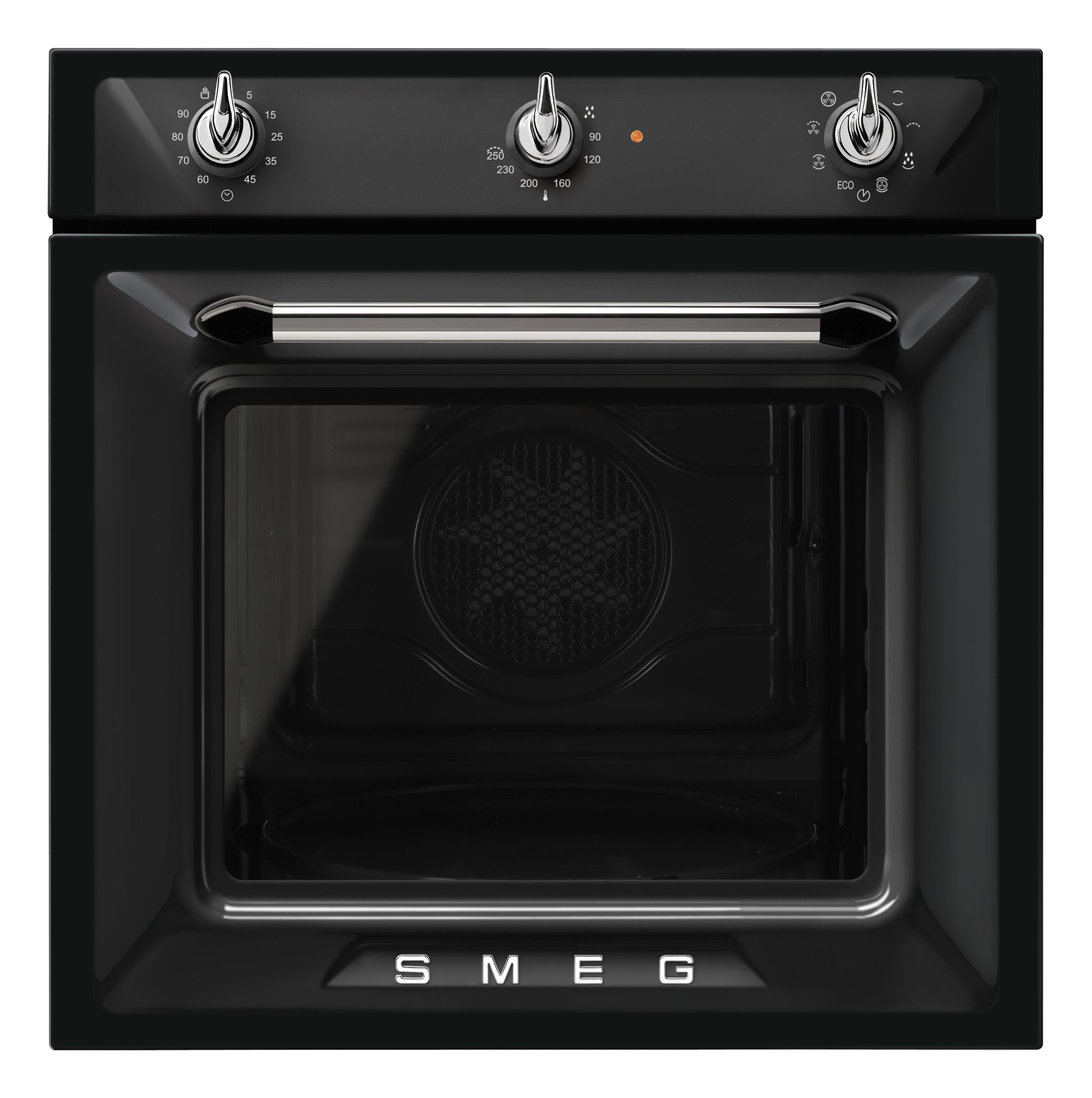 SMEG LÉGKEVERÉSES SÜTŐ, Victoria design, 60 cm, analóg, fekete - SF6905N1