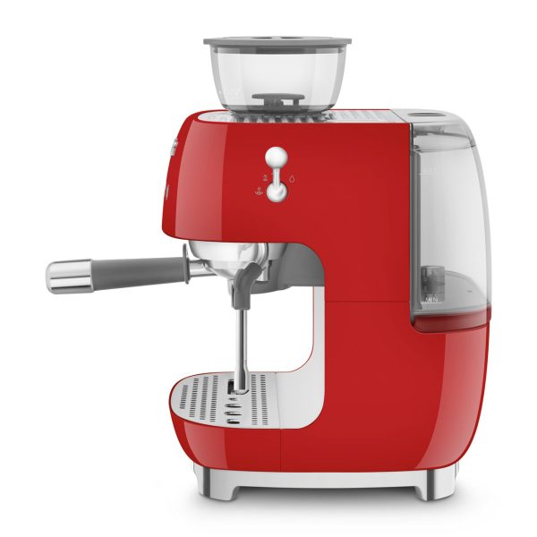 SMEG ŐRLŐVEL KOMBINÁLT ESPRESSO KÁVÉFŐZŐ, piros - Image 2