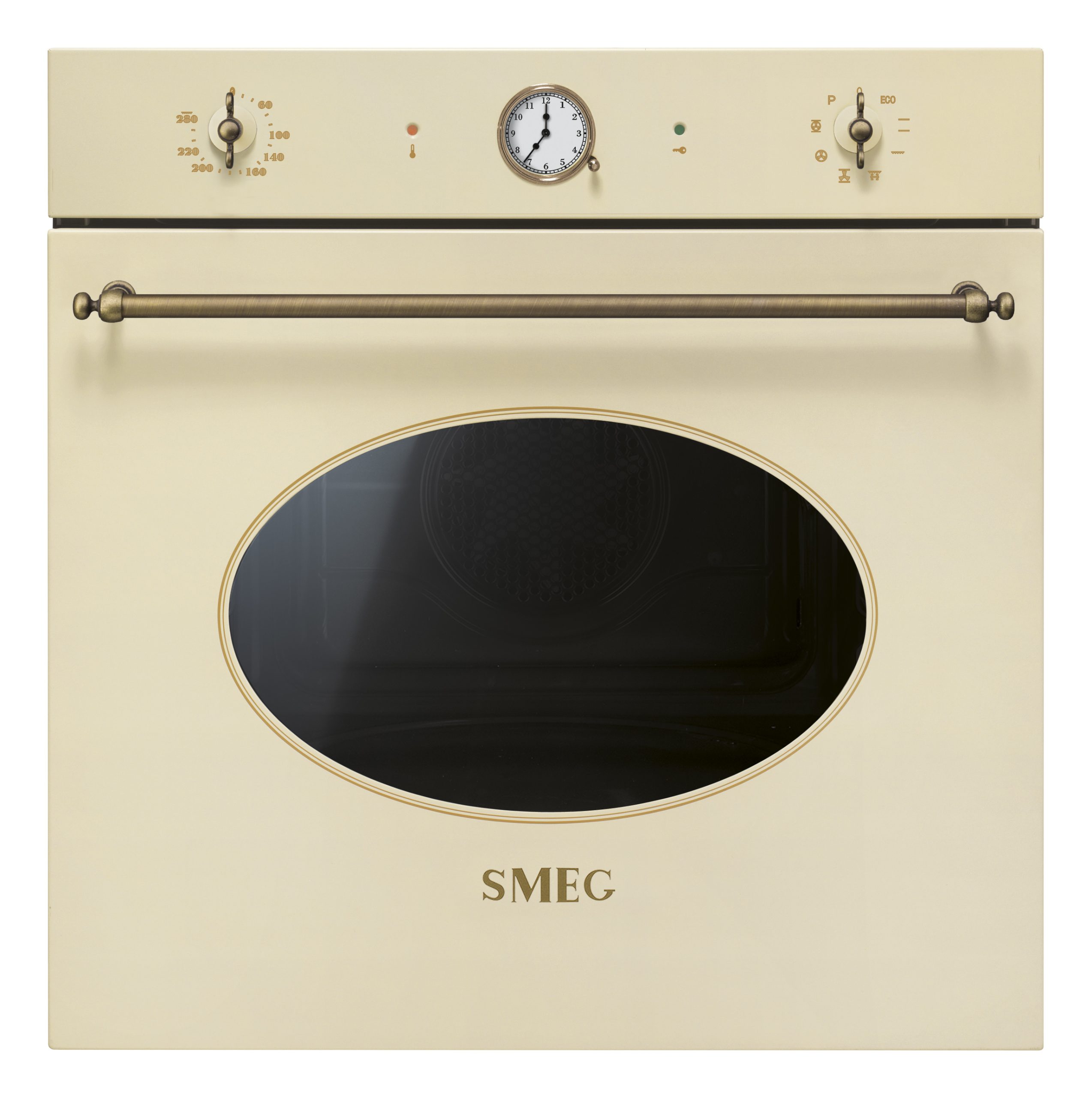 SMEG PIROLITIKUS HŐLÉGKEVERÉSES SÜTŐ, Colonial design, 60 cm, analóg, bézs - SFP805PO
