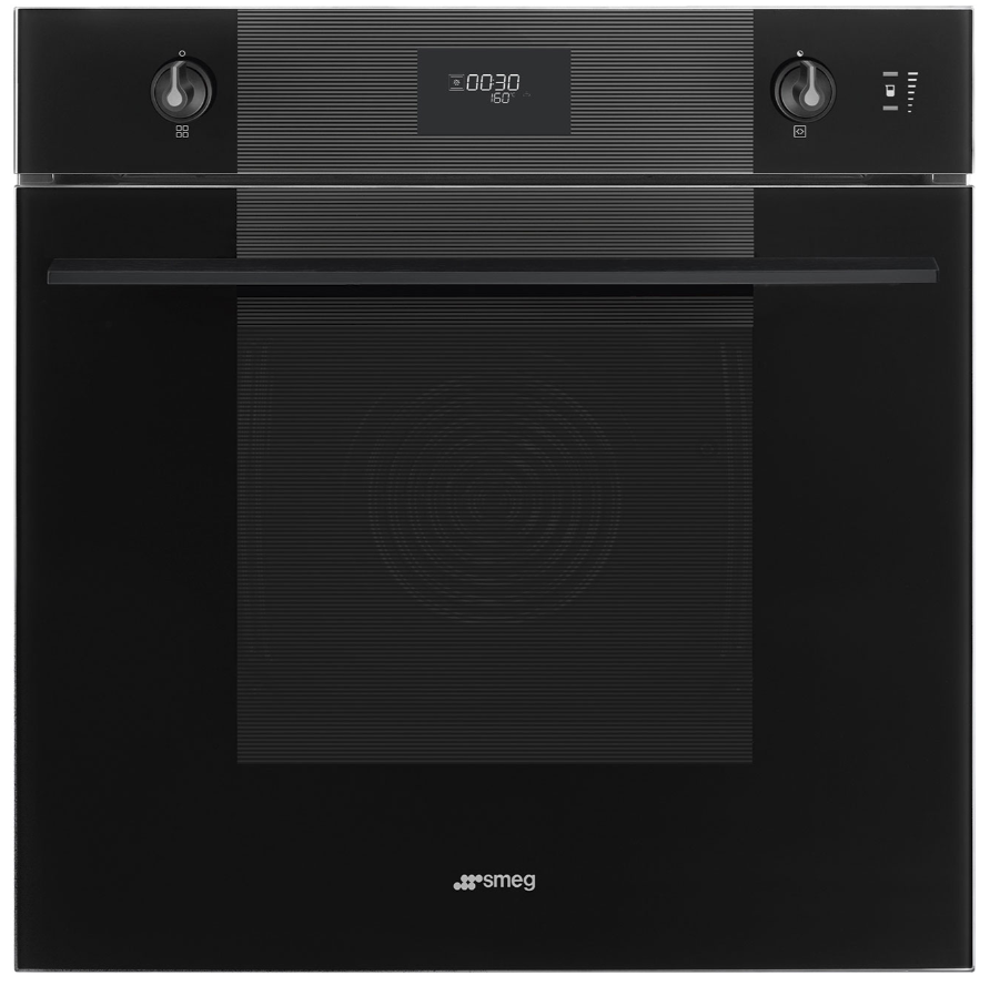 SMEG PIROLITIKUS KOMBINÁLT SÜTŐ, GŐZFUNKCIÓVAL, Linea design, Galileo, 60 cm, CS LCD, mélyfekete üveg - SOP6101S2B3