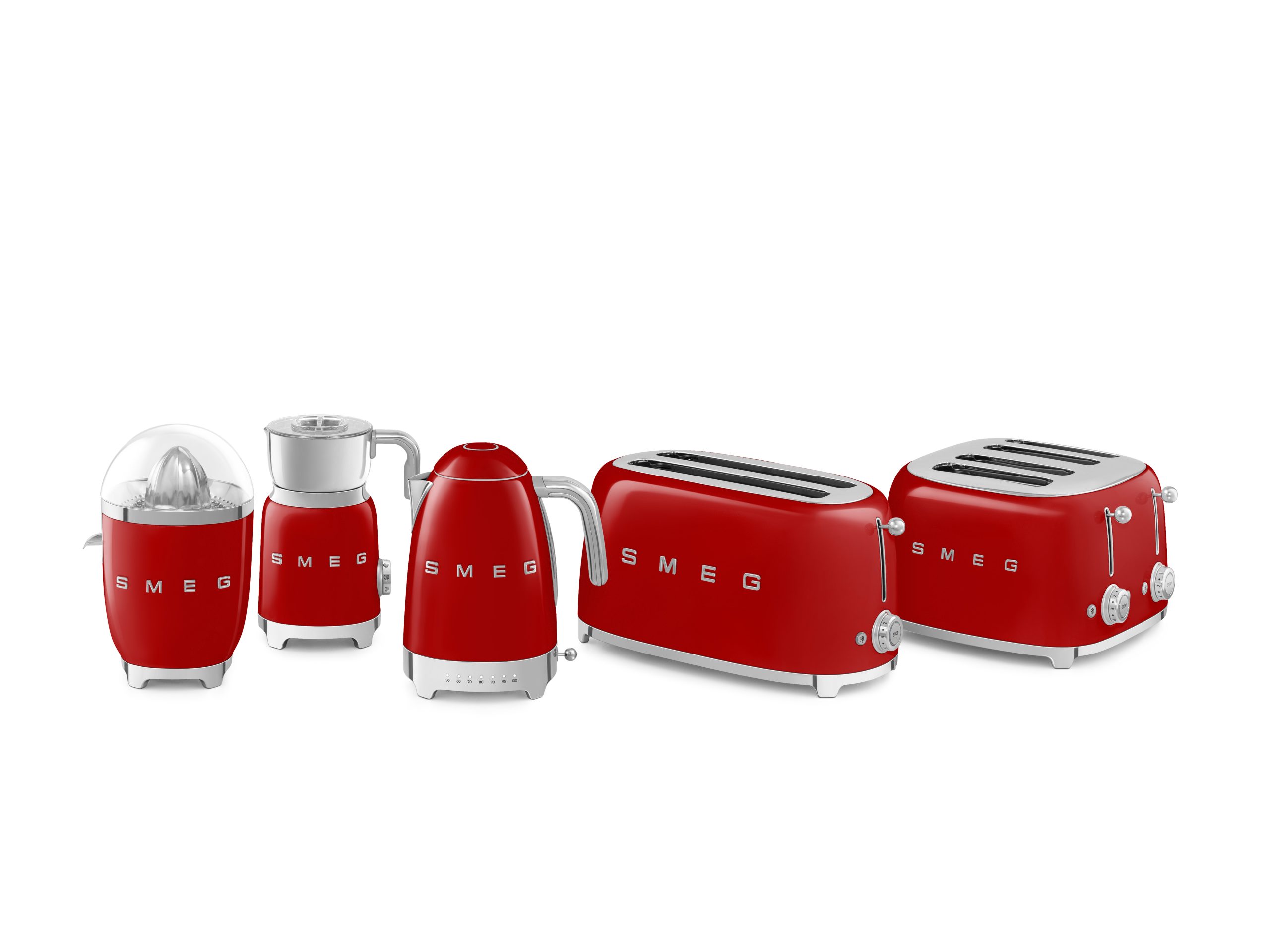 SMEG VÍZFORRALÓ, retro, állítható hőmérséklet, piros - KLF04RDEU - Image 6