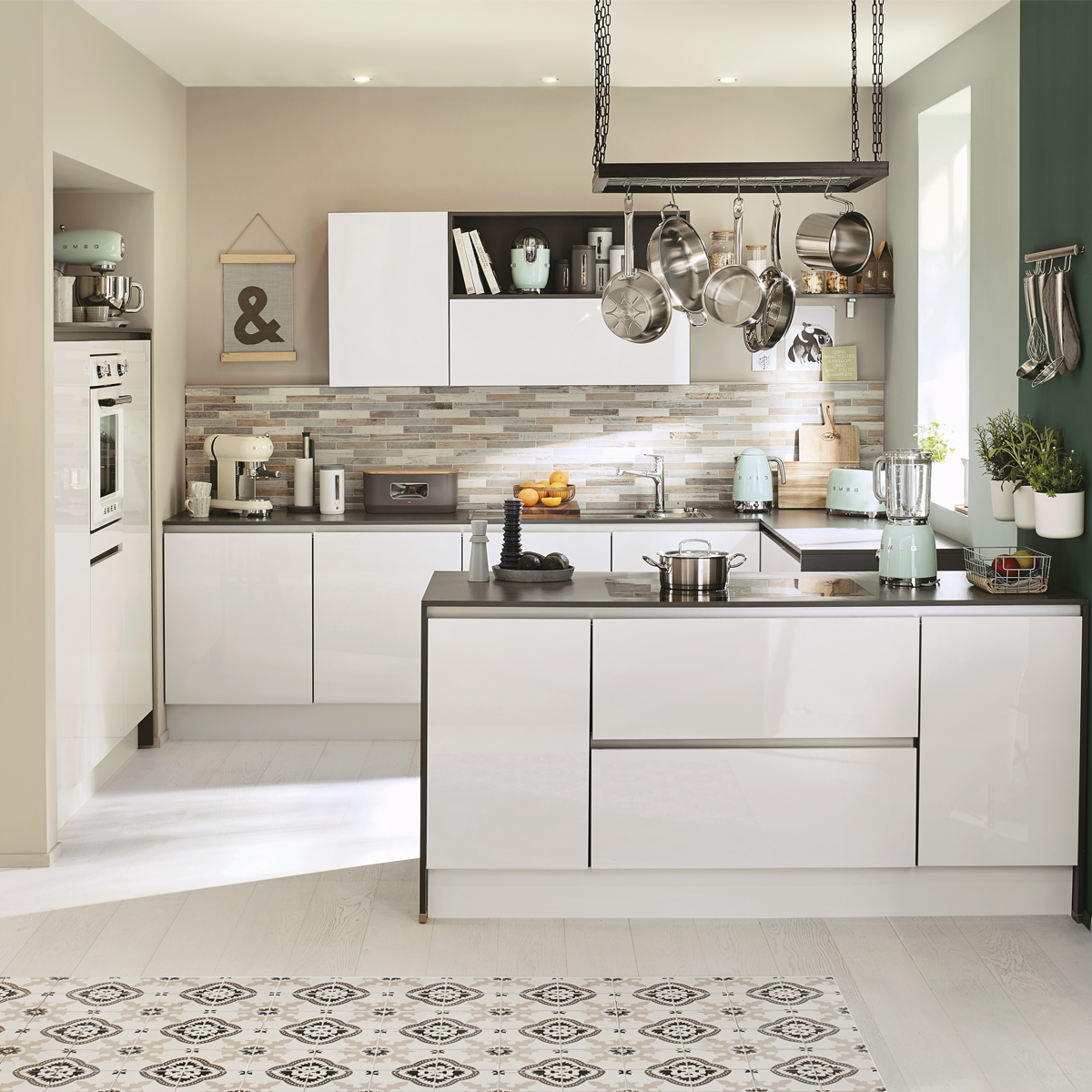 SMEG VÍZFORRALÓ, retro, állítható hőmérséklet, világoszöld - KLF04PGEU - Image 4