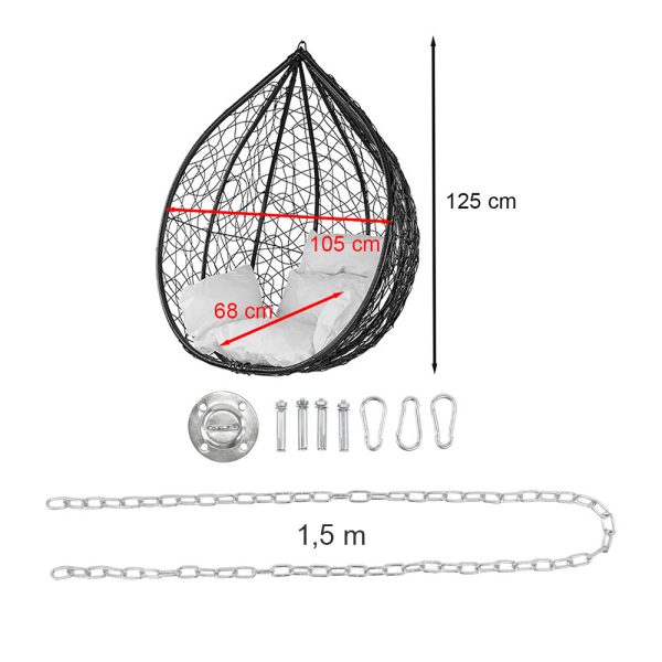 Havanna Easy függőfotel rögzítő készlettel - SW-007-AN-WST-01-AC - Image 3