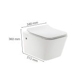 Tina fali rimless WC soft close ülőkével - Image 3