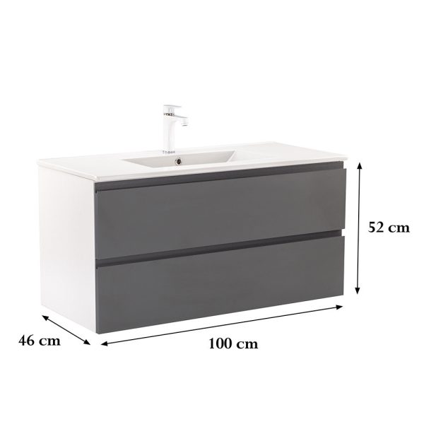 Vario Pull 100 alsó szekrény mosdóval - Image 3