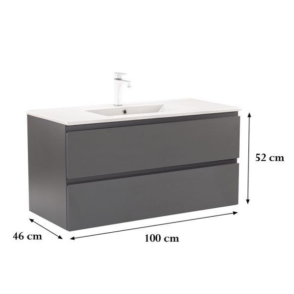 Vario Pull 100 alsó szekrény mosdóval - Image 3