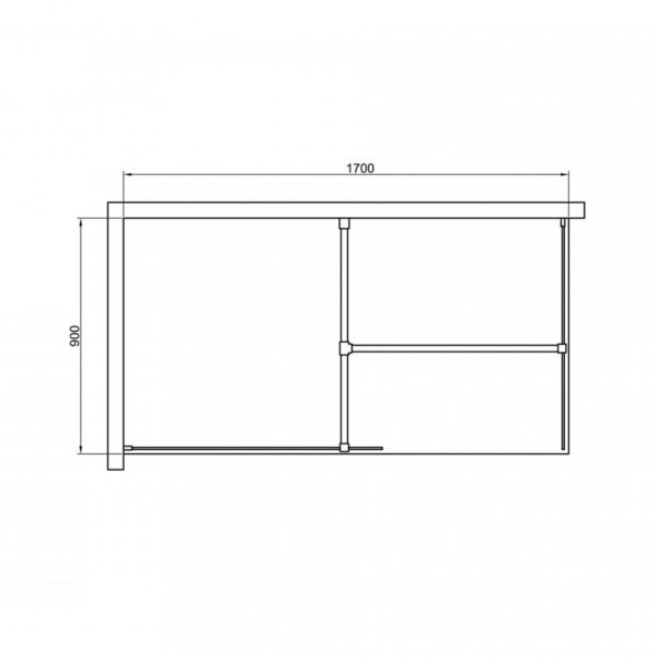 Walker 100x195 cm Walk in zuhanyfal - Image 8