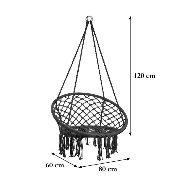 Cardenas függőfotel fekete - Image 3