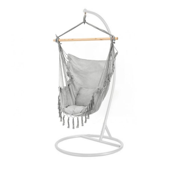 Puerto függőszék állvánnyal szürke-fehér - WST-02-Grey_SW-007-STWH