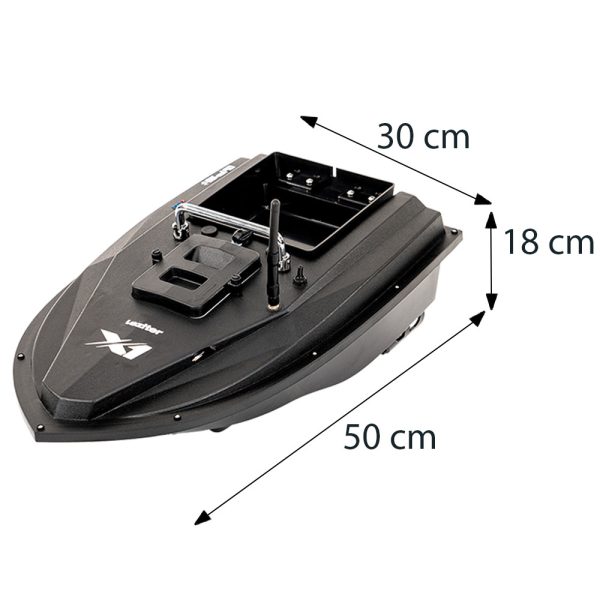 Etetőhajó X1 GPS+4G hátrakidobós fekete - Image 3