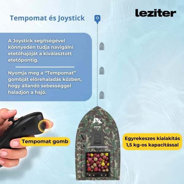 Etetőhajó X1 hátrakidobós terepmintás zöld - X1-HK-TZ-G0 - Image 9