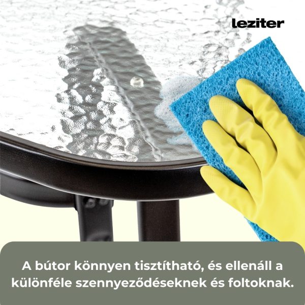 Canillo fémvázas üveg kerti asztal - XY-ST1590 - Image 4