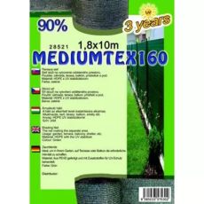 Árnyékoló háló MEDIUMTEX160 1,8X10m zöld 90%