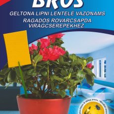 Bros Rovarfogó sárga lap virágcserepekhez 10db-os