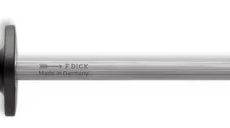 Dick 30cm-es, kerek fenőacél, piros-fekete nyéllel