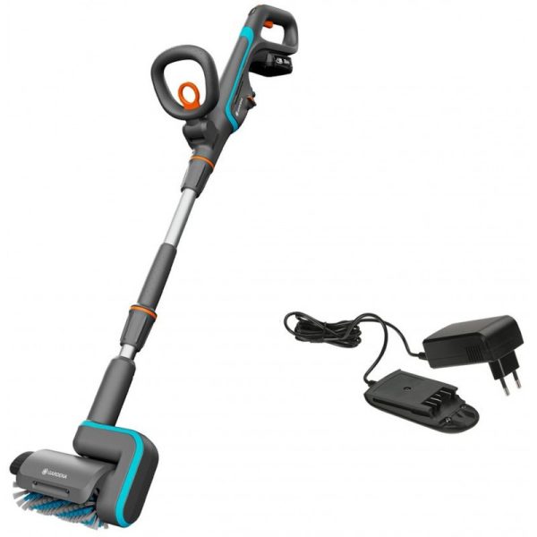Gardena AquaBrush Akkumulátoros
tisztító Patio 03/18V P4A akkumulátorral