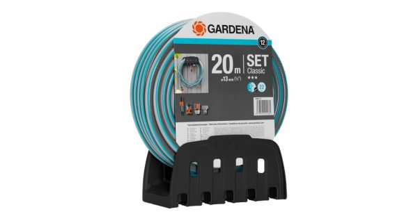 Gardena 18005-20 Fali tömlőtartó tömlővel (1/2') 20 m, rendszerelemekkel