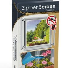 Globiz öntapadós szúnyogháló cipzáros nyílással 150x180 cm fehér