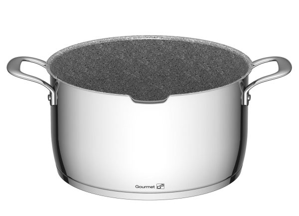G21 Gourmet Miracle 28 cm átmérőjű főzőedény, rozsdamentes acél/greblon - Image 2