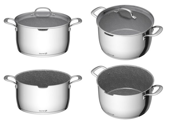 G21 Gourmet Miracle 28 cm átmérőjű főzőedény, rozsdamentes acél/greblon - Image 4