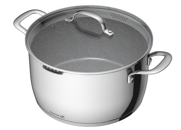 G21 Gourmet Miracle 28 cm átmérőjű főzőedény, rozsdamentes acél/greblon - Image 5