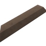 G21 Indiai teak átvezető profil a WPC burkolócsempékhez, 38,5 x 7,5 cm sarok (bal) - Image 2