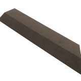 G21 Indiai teak átvezető profil a WPC burkolócsempékhez, 38,5 x 7,5 cm sarok (jobb) - Image 2