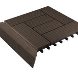 G21 Indiai teak átvezető profil a WPC burkolócsempékhez, 38,5 x 7,5 cm sarok (jobb) - Image 6