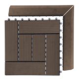 G21 Indiai teak átvezető profil a WPC burkolócsempékhez, 38,5 x 7,5 cm sarok (jobb) - Image 7