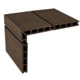 G21 kültéri padlóburkolat 2,5 x 14 x 300 cm, Indiai teak szín, WPC anyag - Image 4