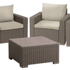 Keter California kerti bútor szett 2+2+2 cappuccino &#8211; 610049