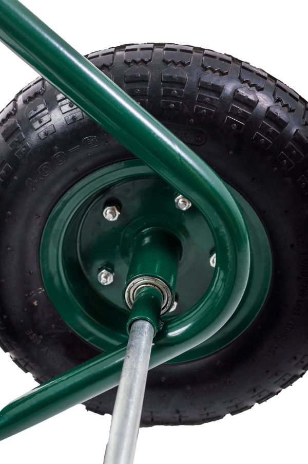 G21 Profi molnárkocsi, 280 kg, felfújható kerekek, zöld - Image 4