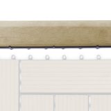 G21 Cumaru átvezető profil a WPC burkolócsempékhez, 30 x 7,5 cm egyenes