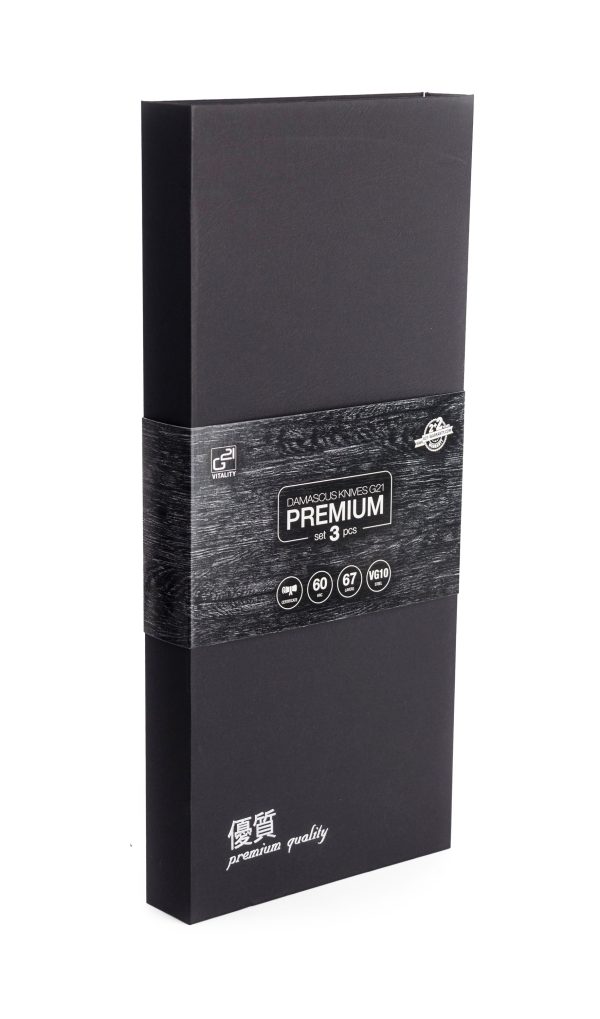Késkészlet G21 Gourmet Premium 3 db bambusz késtartóban + csiszolókő - Image 5