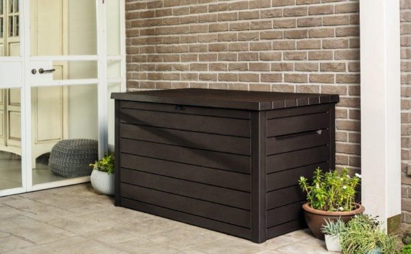 Keter Ontario 850 L wood kerti tároló doboz, grafitszürke - Image 2