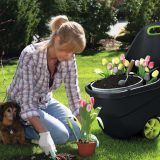 Keter Easy Go XL 62 L kerti kocsi, szürke/zöld - Image 2