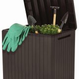 Keter City Storage Box 113L kerti doboz, barna - Image 3