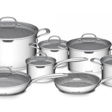 G21 Gourmet Miracle edénykészlet szűrővel, 13 darab, rozsdamentes acél/greblon