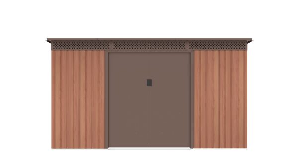G21 GRAH 483 kerti tároló - 340 x 142 cm, barna - Image 2