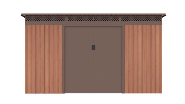 G21 GRAH 1132 kerti tároló - 340 x 333 cm, barna - Image 2
