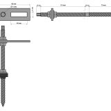 G21 tetőcsavar M10, 300 mm-es csavar, hullámos tetőhöz, komplett szett - Image 5