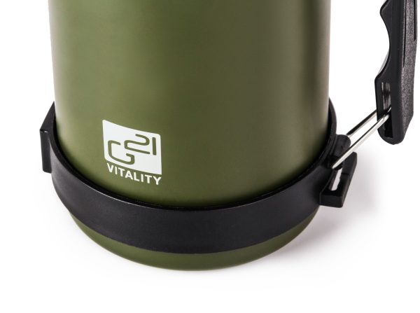 G21 ivópalack, 1000 ml, khaki zöld, fogantyúval - Image 7